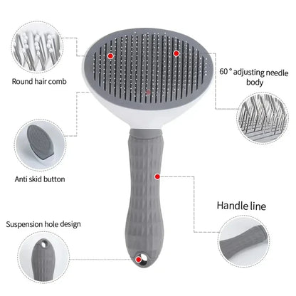 PetPal Self-Cleaning Grooming Brush